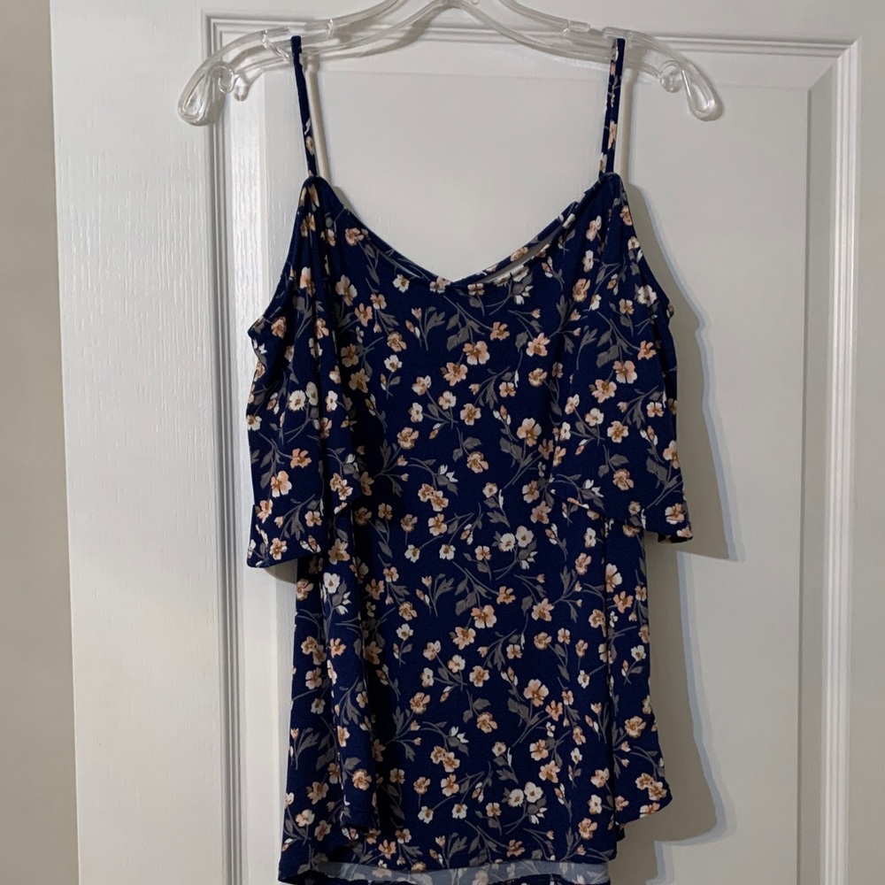 Kaileigh Navy Blue Floral Camisole